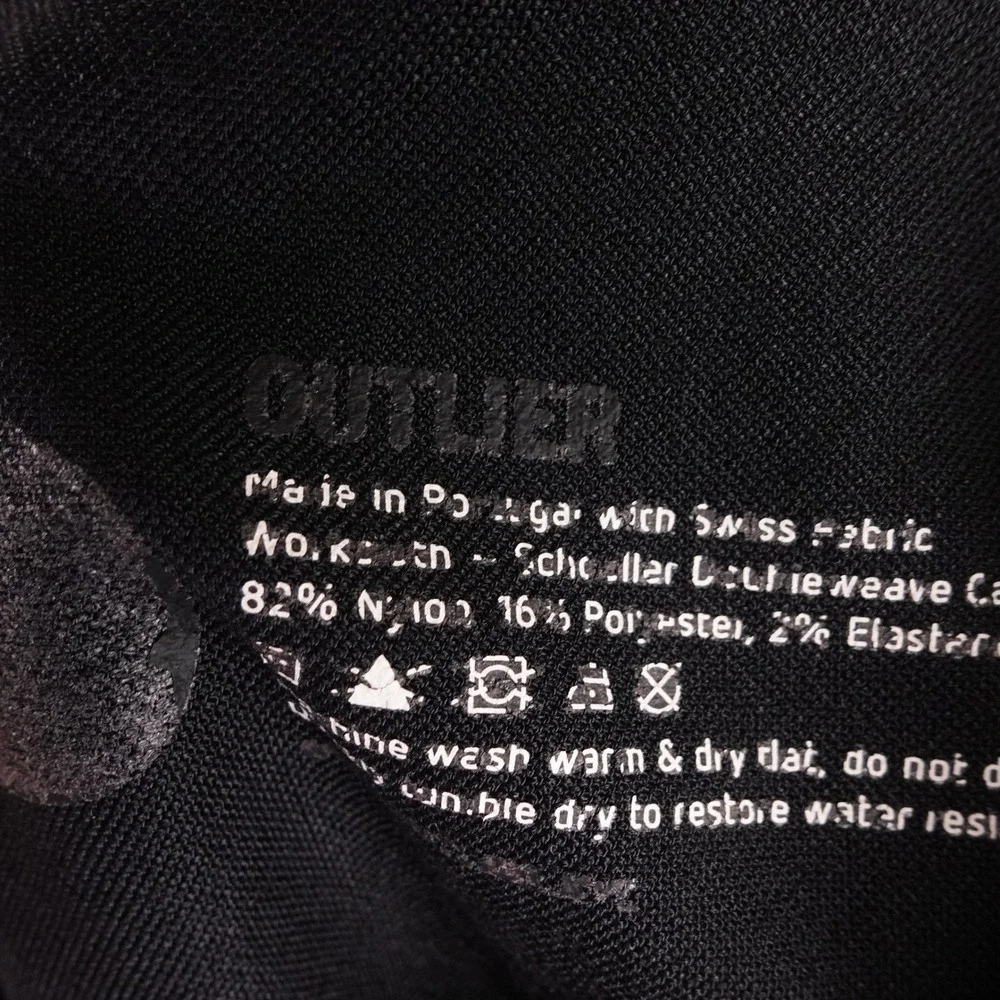 Outlier‎ Dungarees Black Schoeller Dryskin Technical Pants Mens 29 Nanosphere